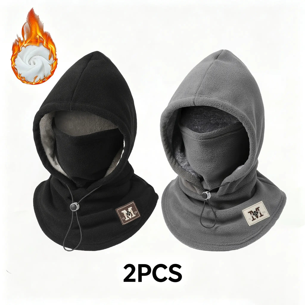 One-Piece Flannel Balaclava Windproof Warm Mask Hat – Winter Cycling Neck Warmer Cap
