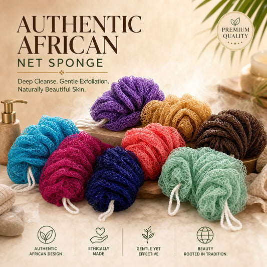 Authentic African Exfoliating Net Bath Sponge