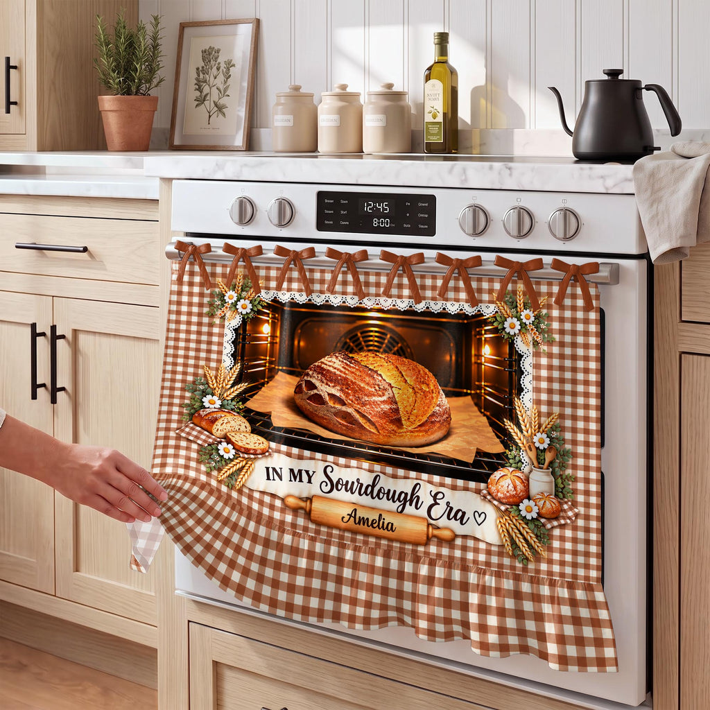 In My Sourdough Era, Personalized Oven Skirt Curtain, Gift For Bakers - 2