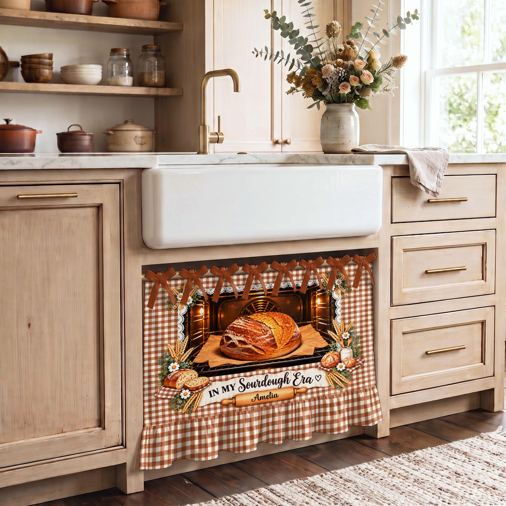 In My Sourdough Era, Personalized Oven Skirt Curtain, Gift For Bakers - 6