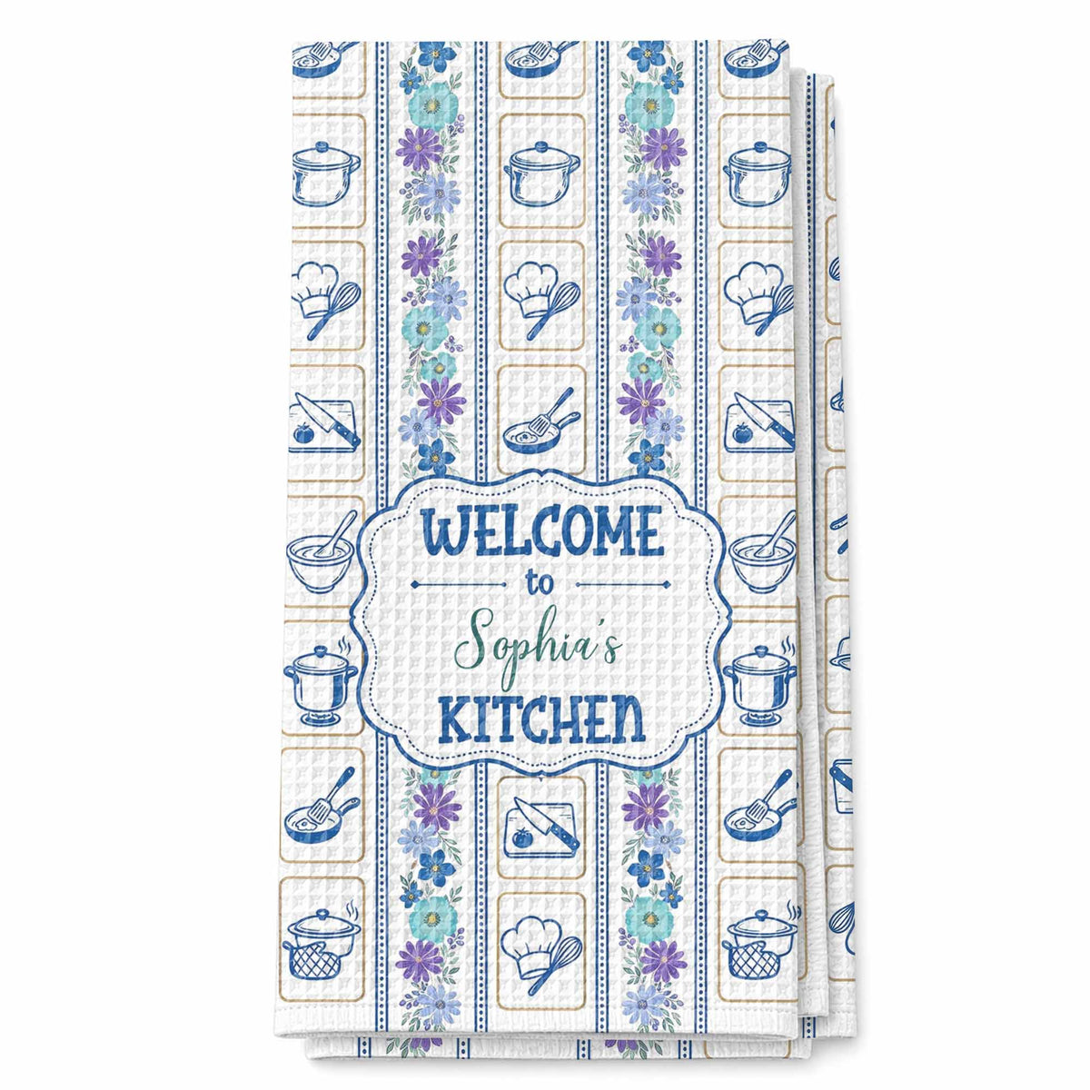 Welcome to My Kitchen, Personalized Kitchen Towel, Gift for Cooks - 10