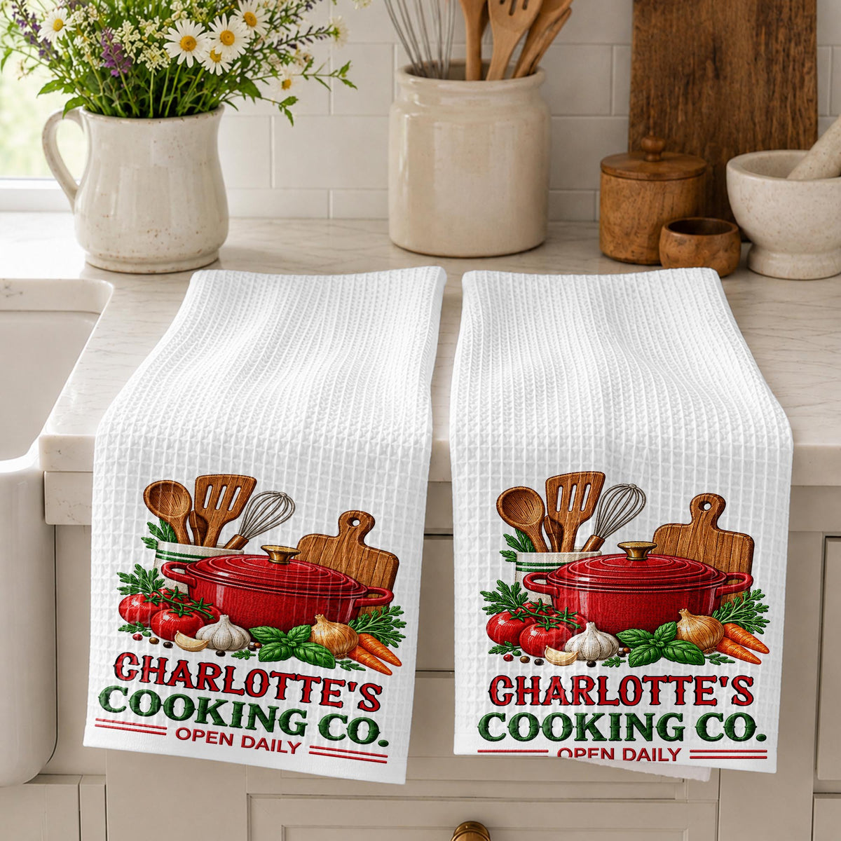 Cooking Co Open Daily Kitchen Towel, Gift For Cooking Lovers - 3