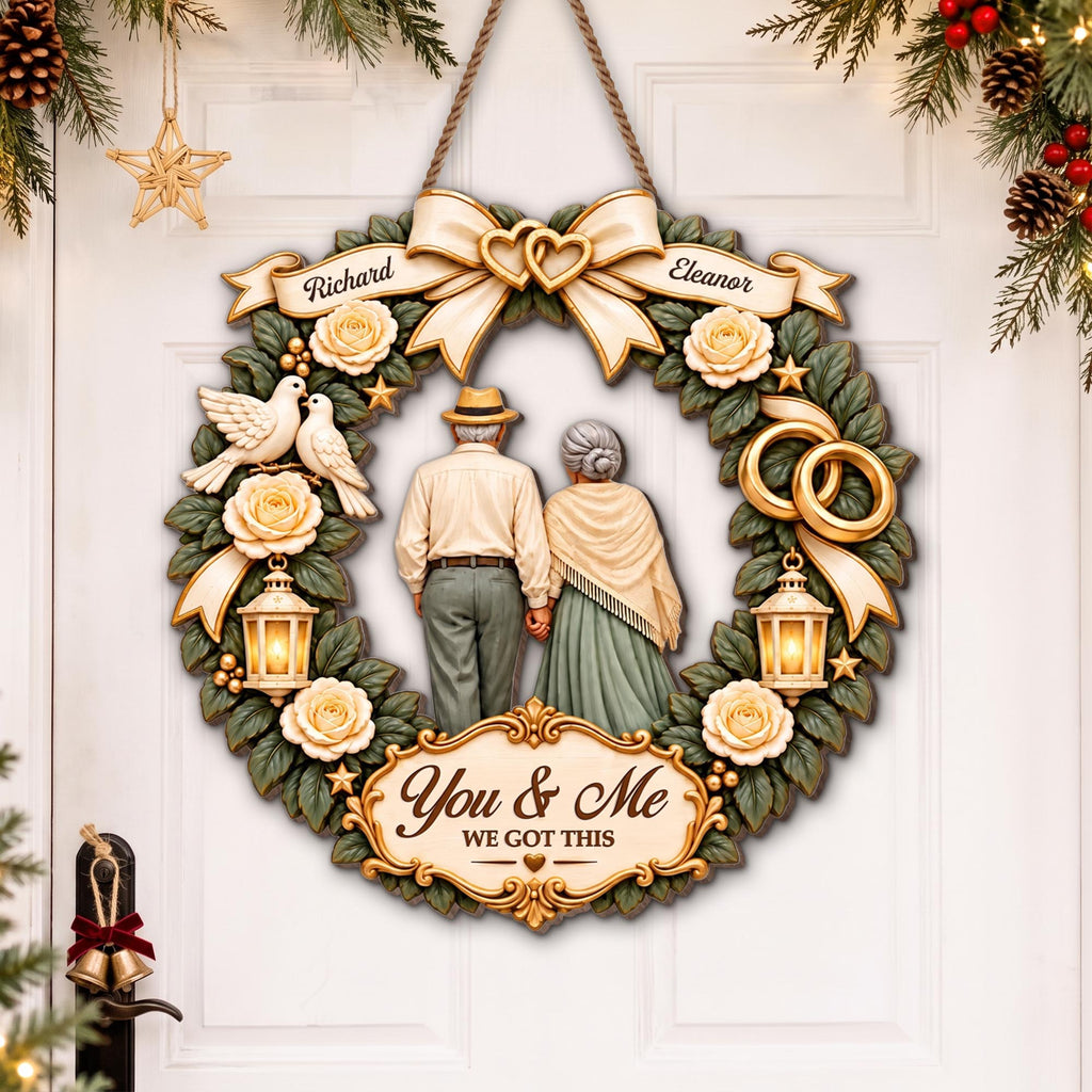 You & Me We Got This Wood Sign, Personalized Gift For Couple - 1