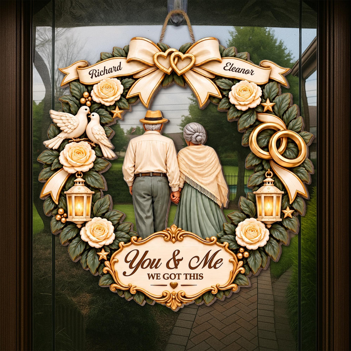 You & Me We Got This Wood Sign, Personalized Gift For Couple - 5