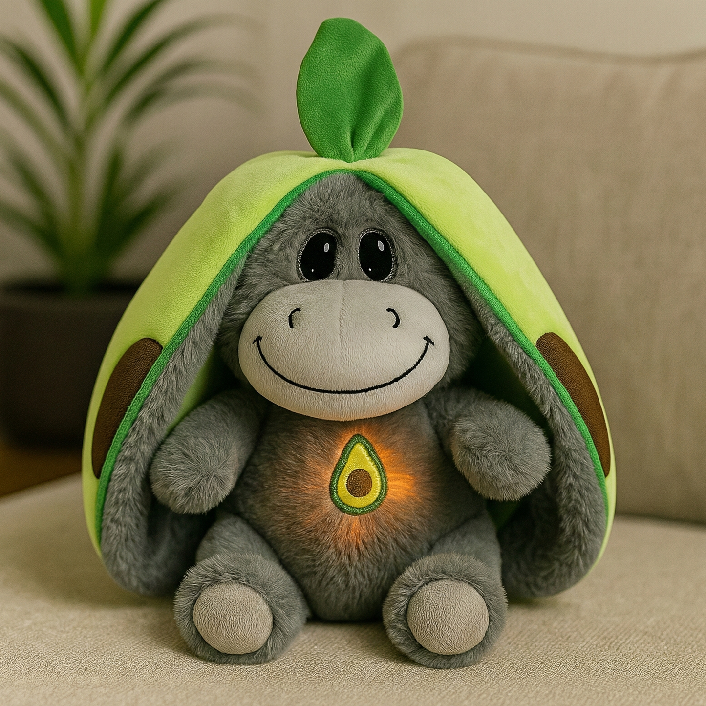 Avocado Donkey Breathing Plushie