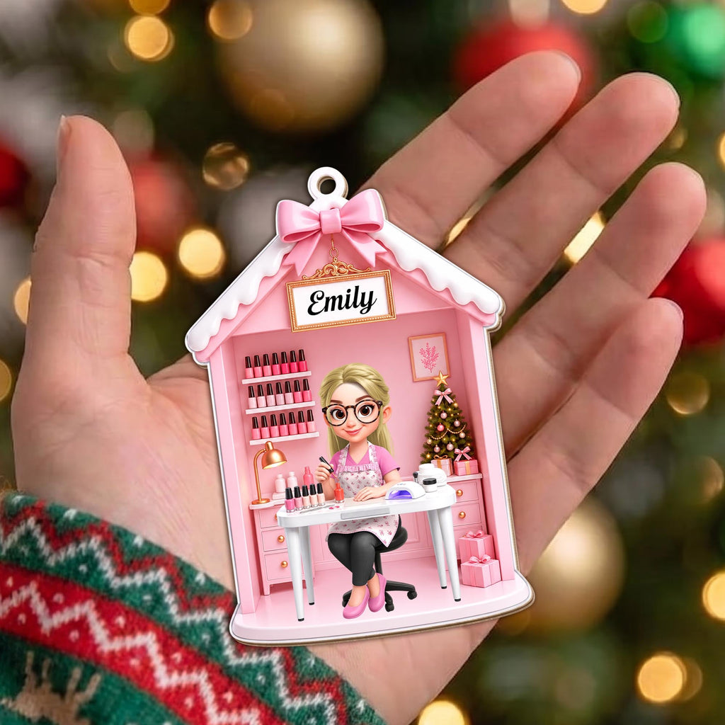 Talented Nail Artist, Acrylic Ornament, Gift For Nail Tech and Besties - 3