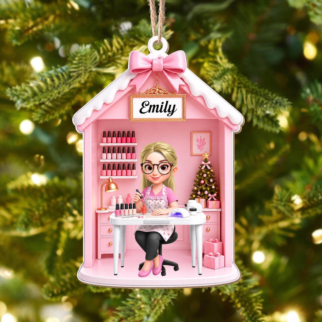 Talented Nail Artist, Acrylic Ornament, Gift For Nail Tech and Besties - 1