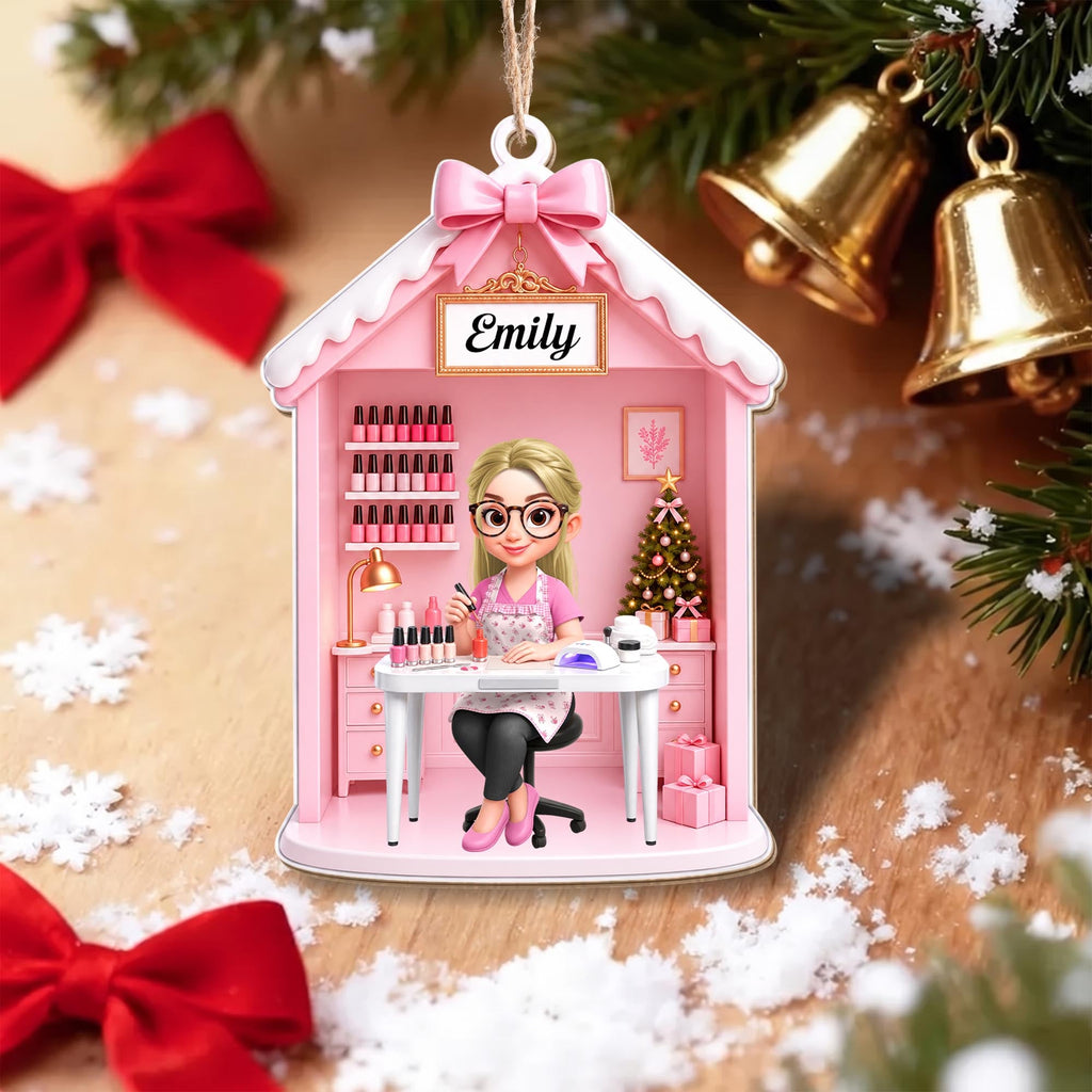 Talented Nail Artist, Acrylic Ornament, Gift For Nail Tech and Besties - 6
