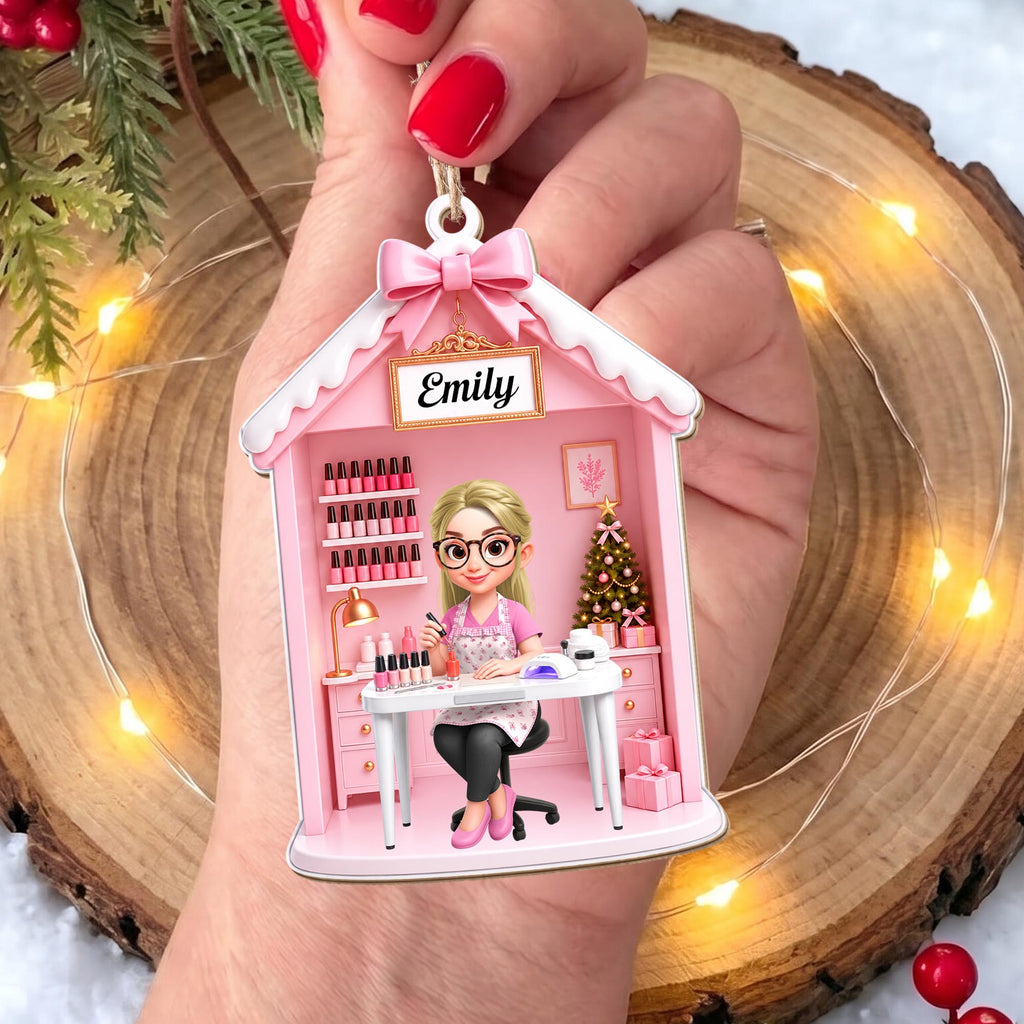 Talented Nail Artist, Acrylic Ornament, Gift For Nail Tech and Besties - 8