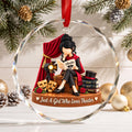 Just A Girl Who Loves Theater, Circle Glass Ornament, Gift For Actresses - 1