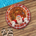 Santa Claus Coming To Town, Personalized Doormat, Christmas Home Gift - 1