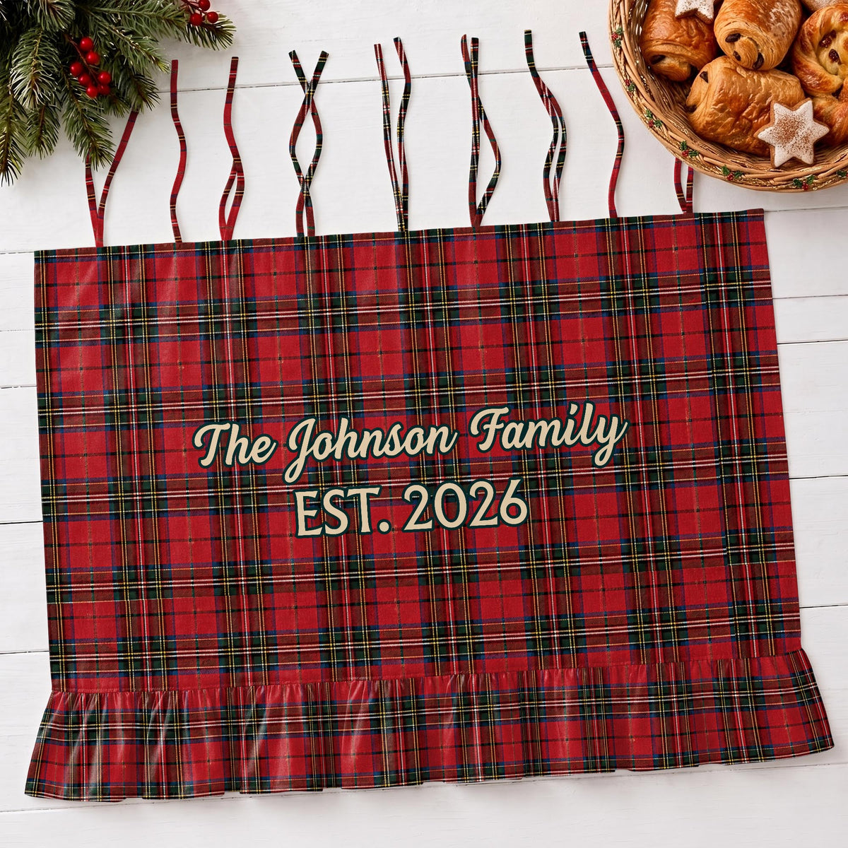 The Family Est, Personalized Oven Skirt Curtain, Gift For Mom and Home - 5