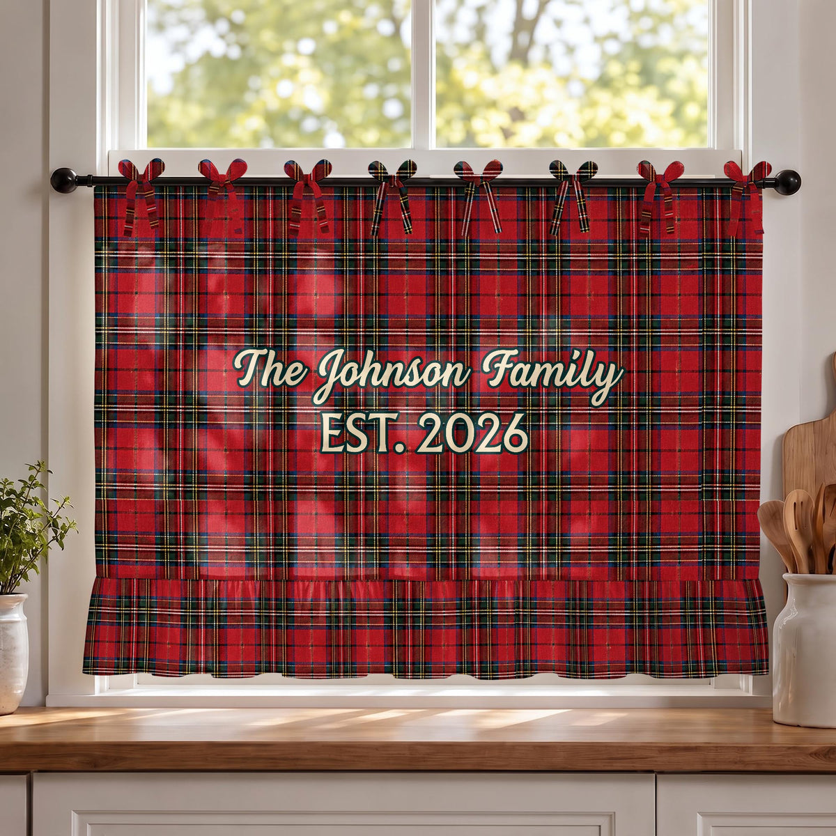 The Family Est, Personalized Oven Skirt Curtain, Gift For Mom and Home - 7