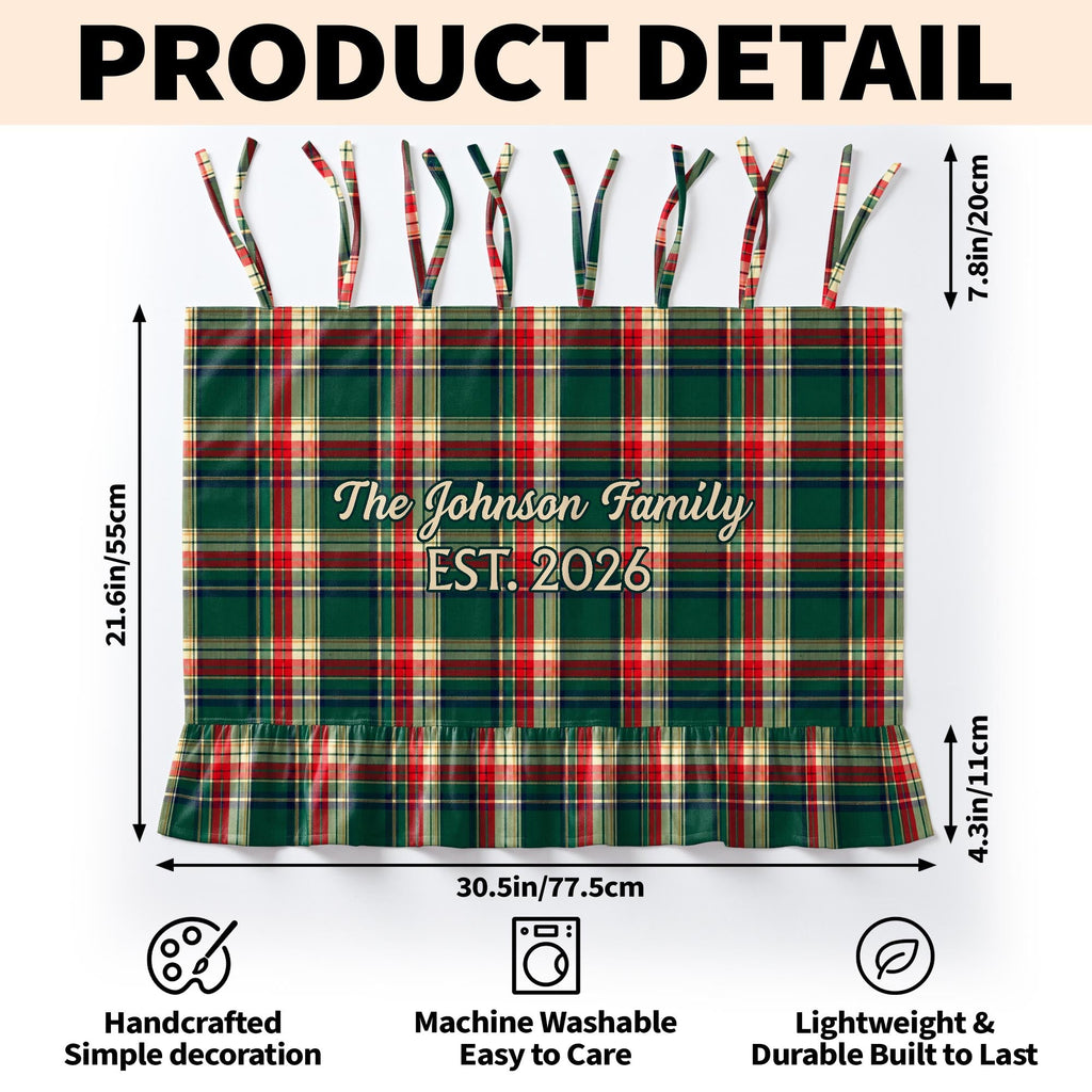 The Family Est, Personalized Oven Skirt Curtain, Gift For Mom and Home - 8