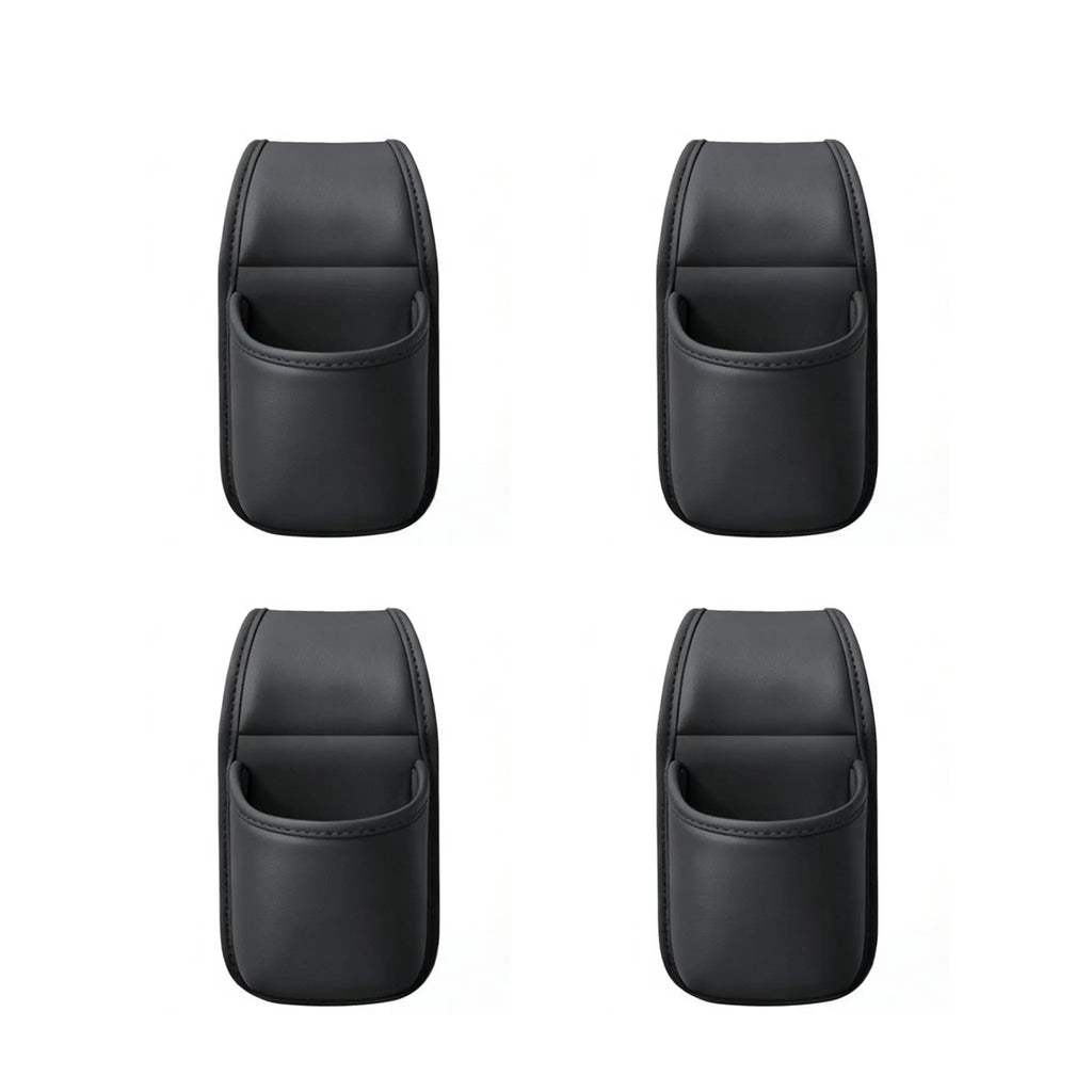 2-Layer Leather Car Door Pocket – Scratch-Proof & Residue-Free Storage Organizer