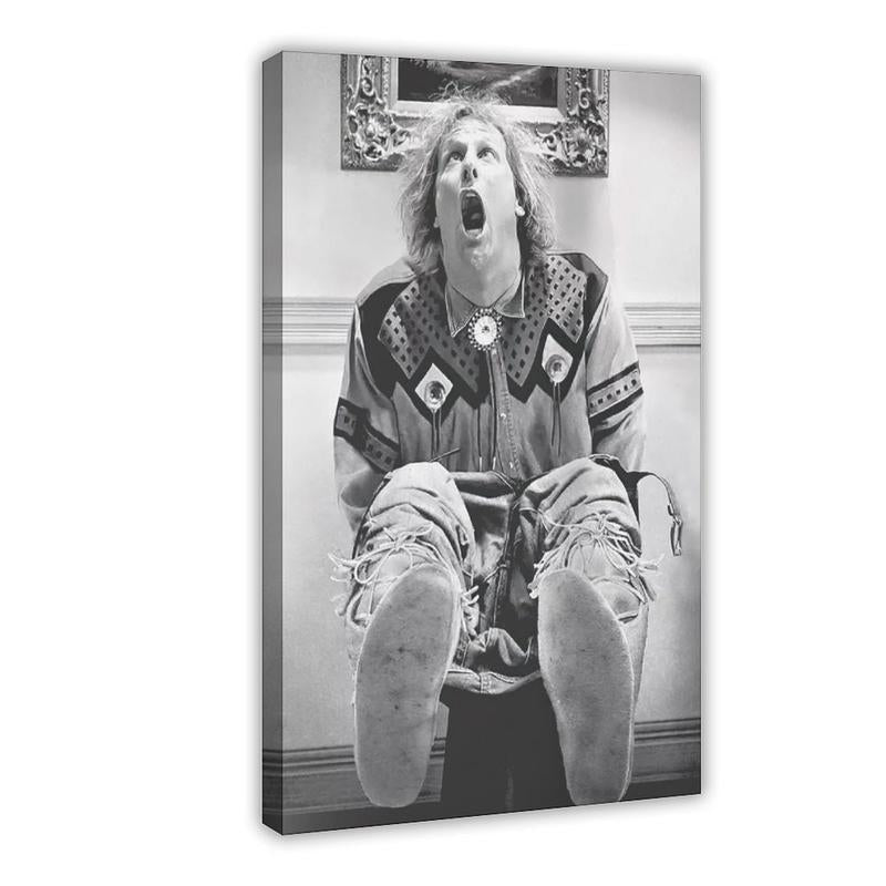 Decoración de Baño Graciosa, Impresión de Póster de Película para Baño, Arte de Pared de Película Tonta, Decoración de Pared Graciosa, Póster Vintage en Blanco y Negro, Regalo para Él