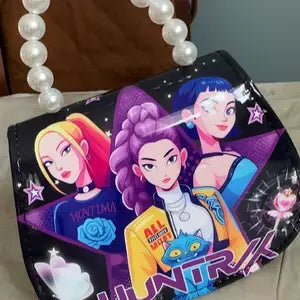 New children's bag witch hunter girl group change bag kpop anime cute storage bag messenger bag
