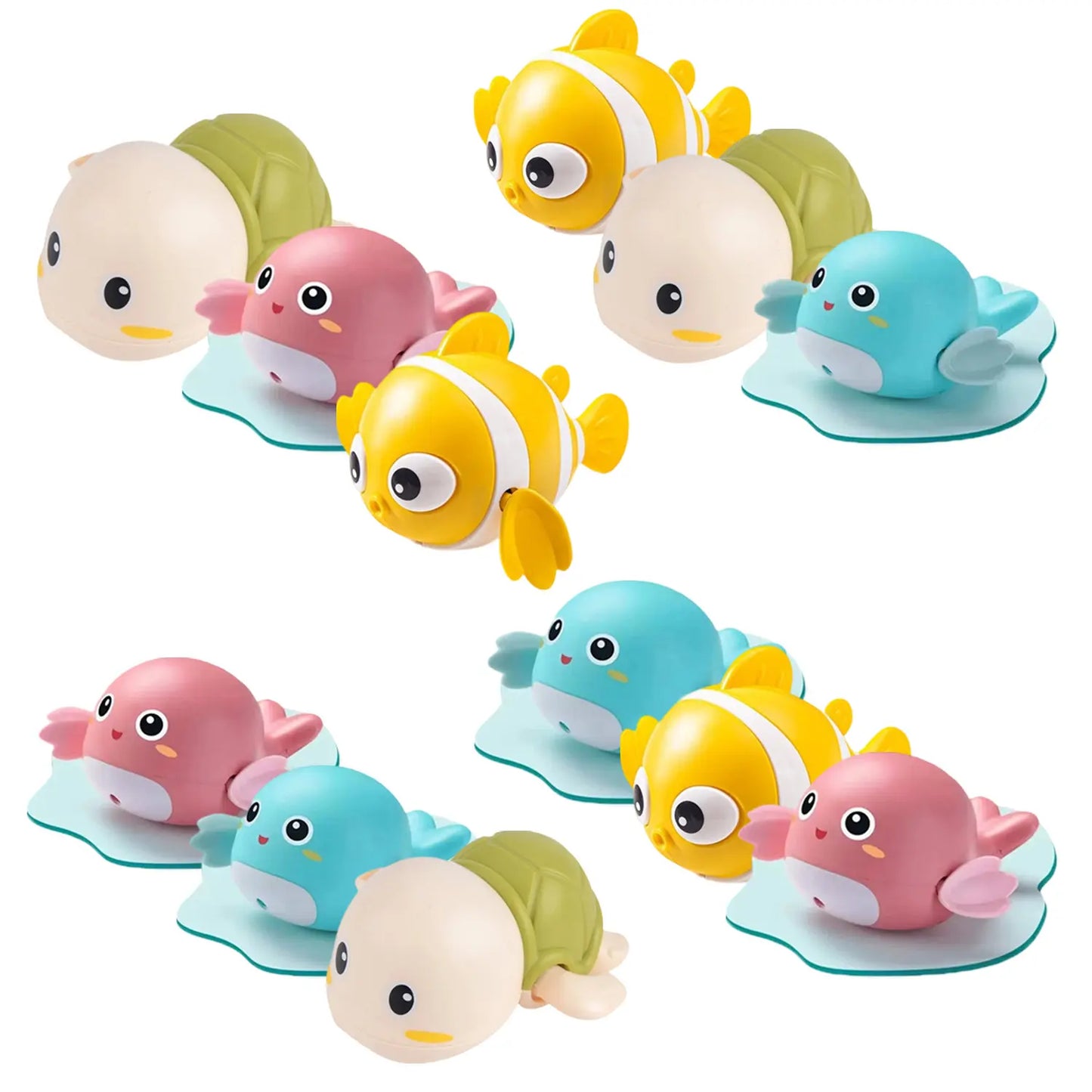 2-Pack Wind-Up Floating Baby Bath Toys
