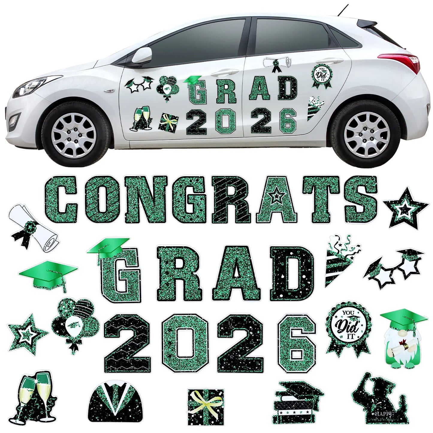 2026 Graduation Car Magnets & Refrigerator Decals