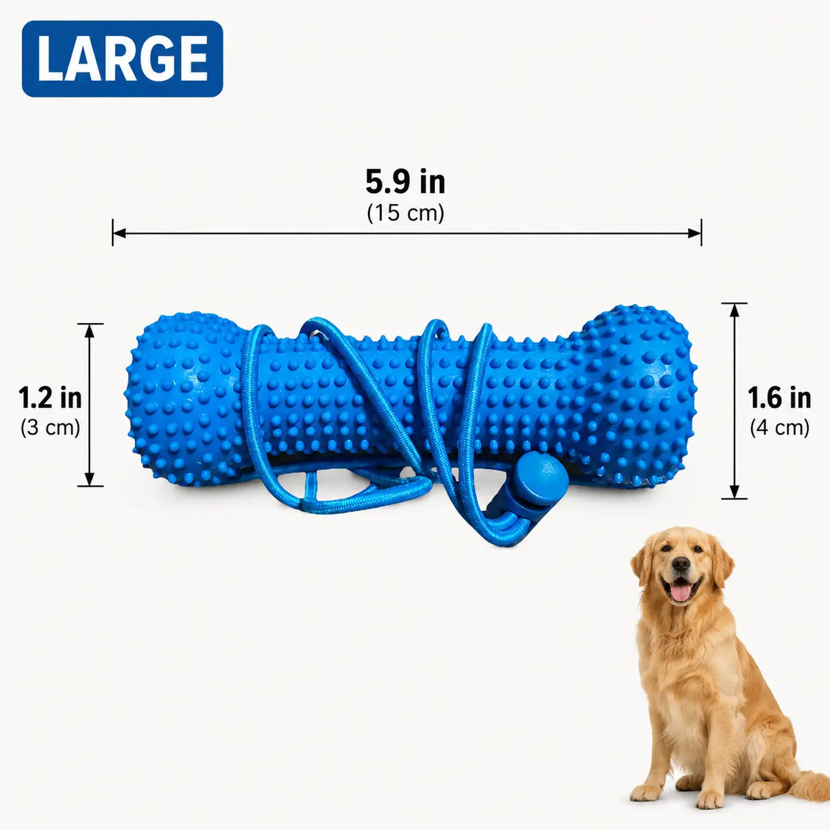Adjustable Neck Strap Dog Tooth Cleaning Chew Stick – Bite-Resistant Rubber Pet Oral Care Toy