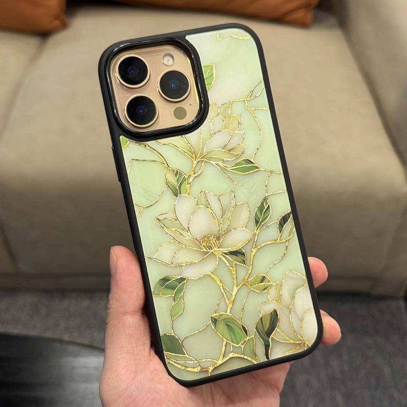 Stained Glass Inspired Floral MagSafe Phone Case for iPhone 18 Pro Max
