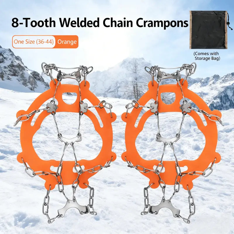 Lightweight Ice Cleats for Shoes & Boots – Anti-Slip Snow Traction Crampon Grips