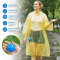 Portable Hooded Disposable Rain Poncho with Keychain Ball – Waterproof & Tear-Resistant
