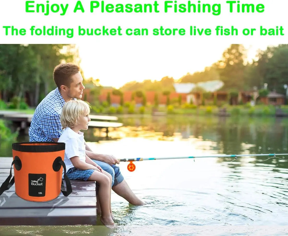 20L Portable Collapsible Water Bucket – Heavy-Duty PVC Water Container with Handle