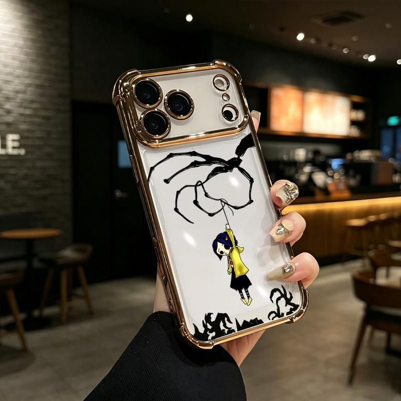 Dark Fairy Tale Coraline String Puppet Air Cushion Clear Case for iPhone 17 Pro Max