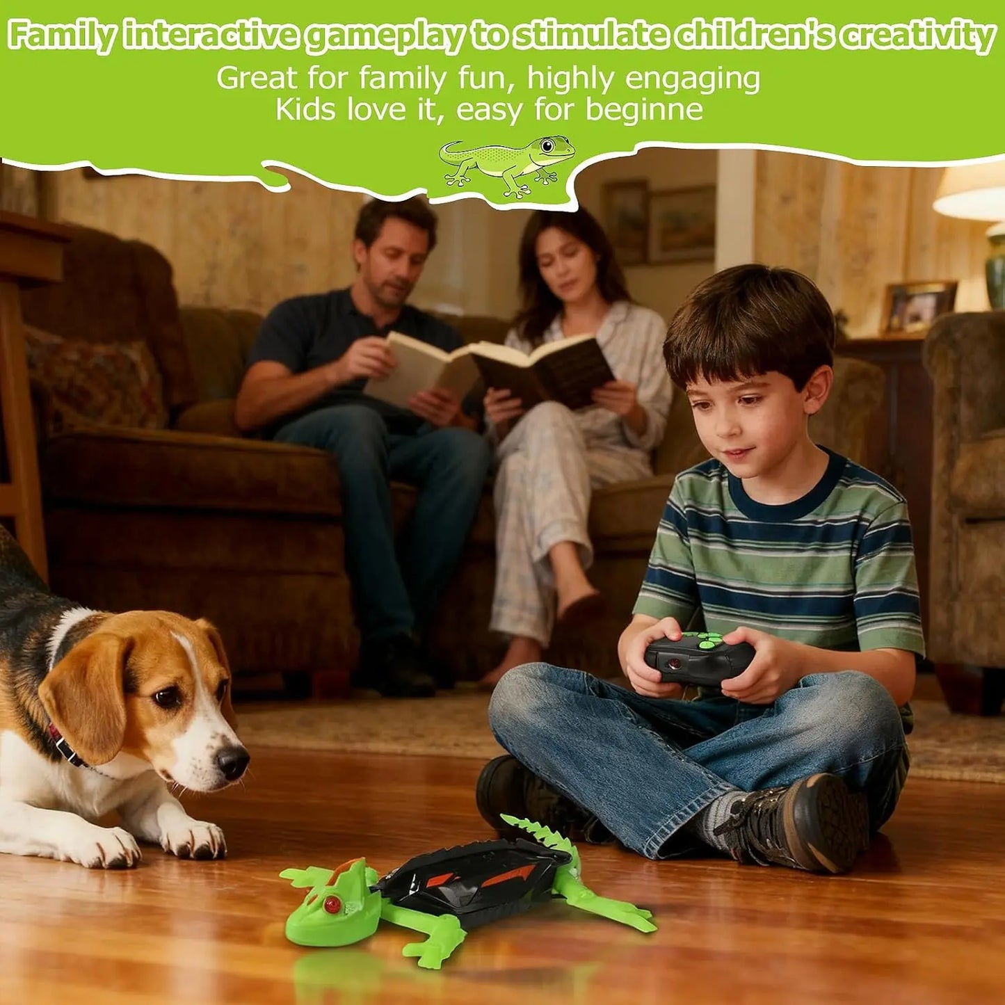 RC Wall Crawler lizard, Rechargeable Remote Control Robot Kids Toys, Wall Climbing Funny Prank Toys Birthday Gifts for Boys & Girls Ages 4 and Up
