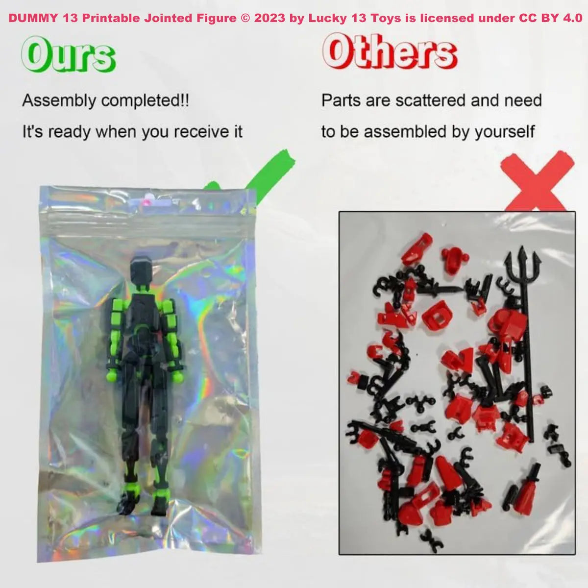 Titan 13 Articulated Action Figure Set (3/4/5-Pc) - Multi-Jointed Robot Toy