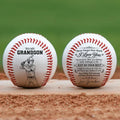 Personalized Baseball Ball with Loving Grandma Message, Creative Keepsake Gift for Grandson and Baseball Fan - 1