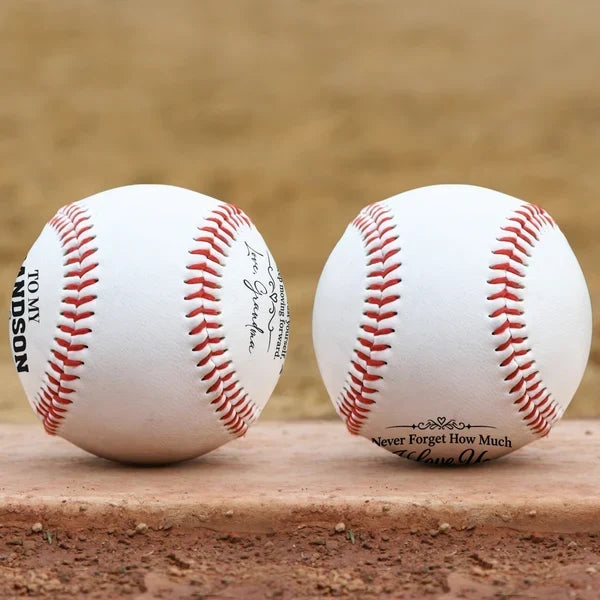 Personalized Baseball Ball with Loving Grandma Message, Creative Keepsake Gift for Grandson and Baseball Fan - 2