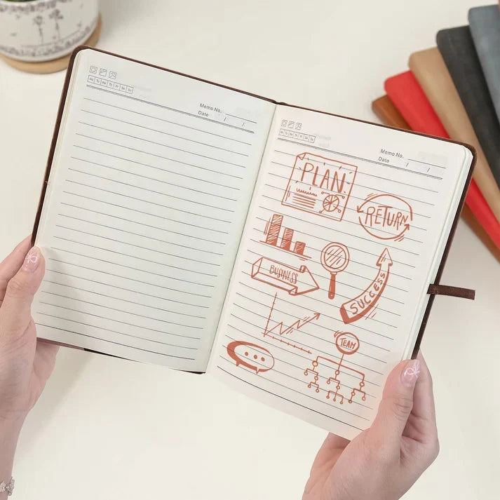 Personalized Leather Journal for Travel Memories with Compass and Luggage Art, Creative Gift for Friends - 7