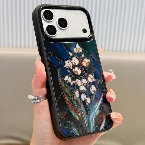 Stained Glass Inspired Floral MagSafe Phone Case for iPhone 18 Pro Max