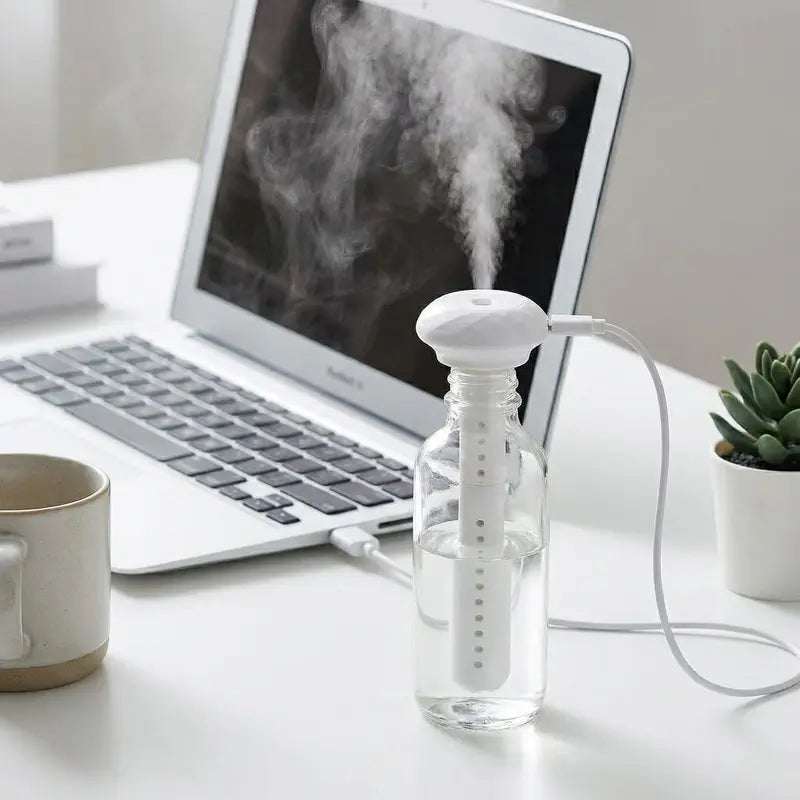 Mini USB Donut Cool Mist Portable Humidifier – Silent Operation & Auto Shut-Off