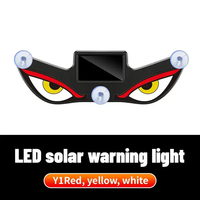 Car Rear Window Dynamic LED Display – Vampire Devil Eye Emoji Panel, Auto Decorative Light