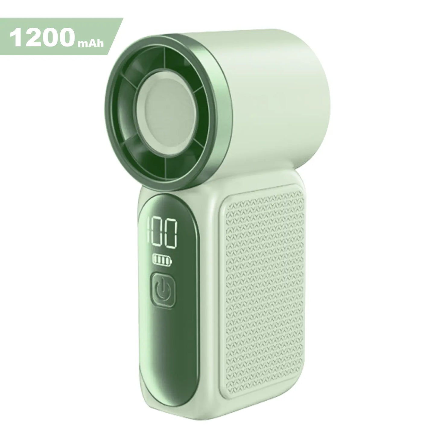 Mini Handheld Fan with LED Display - 6-Speed Turbo Portable Pocket Fan