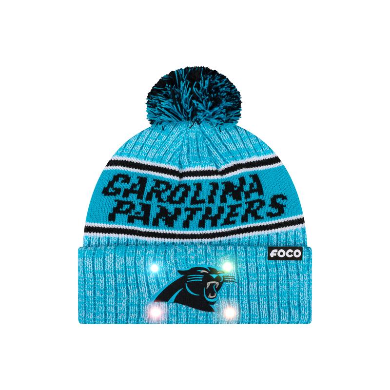 NFL Officially Licensed Team Color Warm Light up Pom Beanie