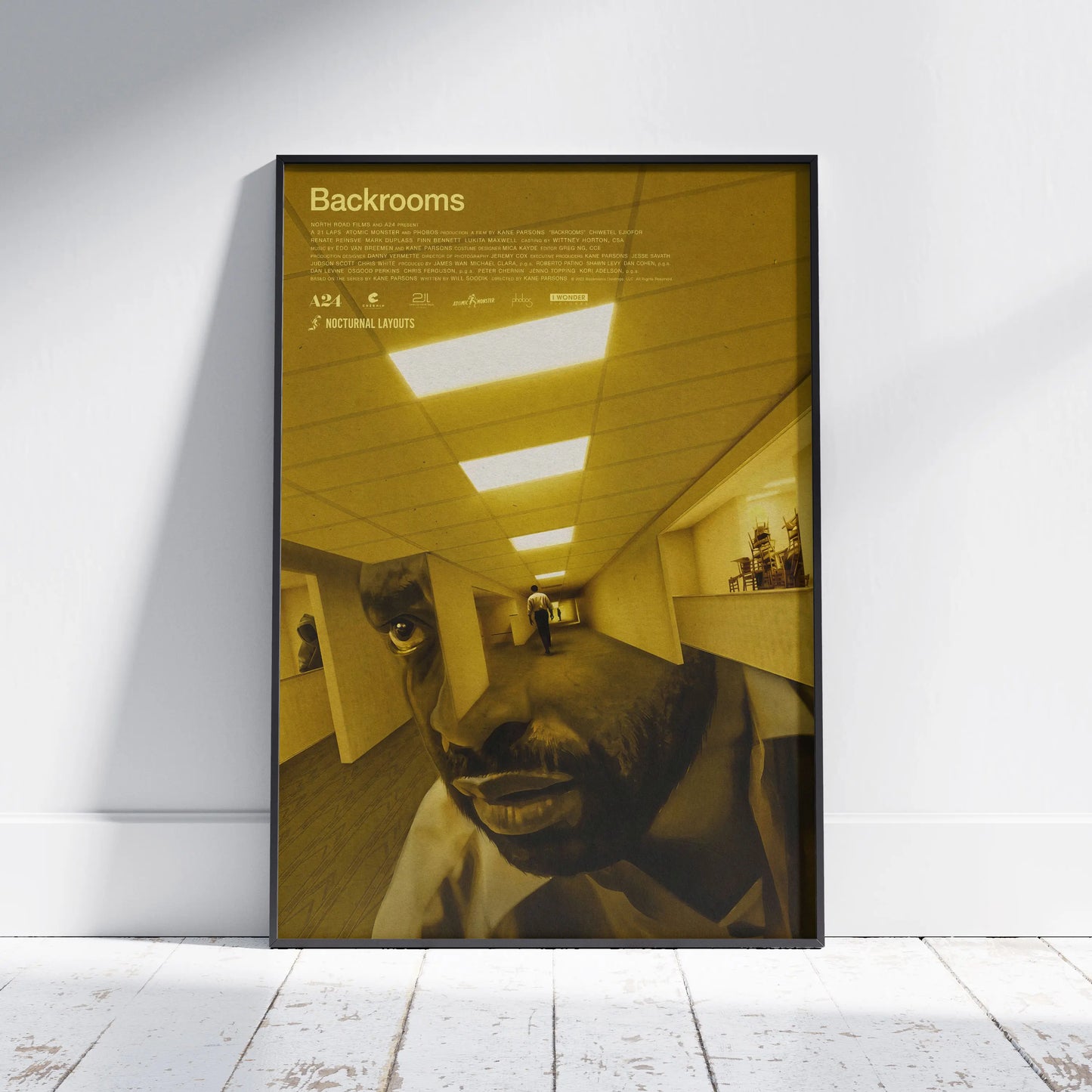 Backrooms 2026 Movie Poster, Kane Pixels Liminal Space Wall Art, Found Footage Horror Film Print, Home Room Decor For Movie Lovers