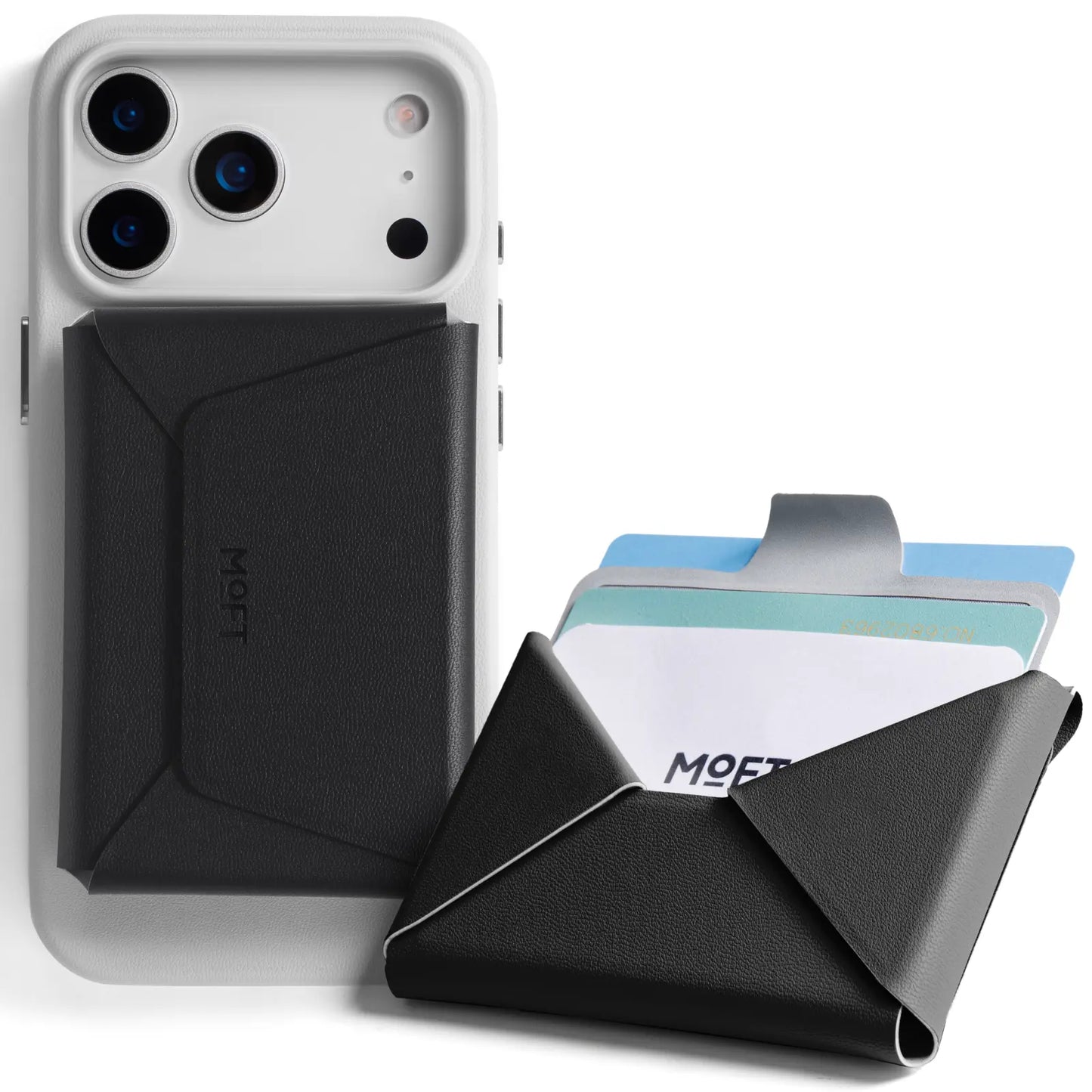 MagSafe Wallet Stand – Slim Magnetic Card Holder with Kickstand, RFID Blocking Wallet for iPhone & Android