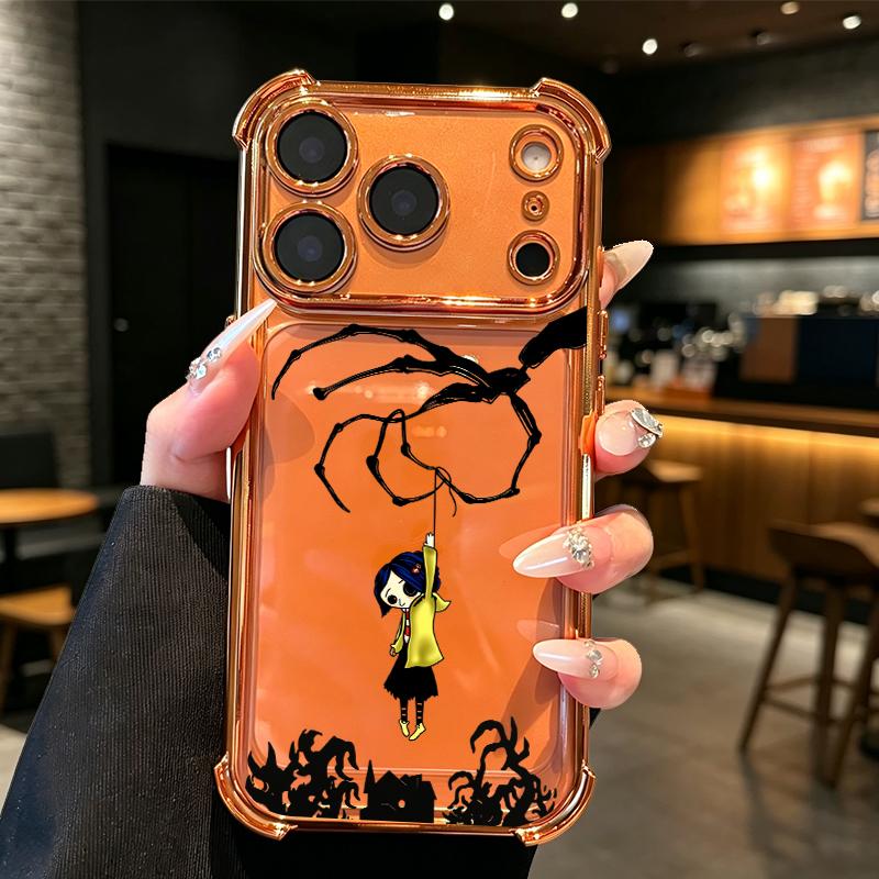 Dark Fairy Tale Coraline String Puppet Air Cushion Clear Case for iPhone 17 Pro Max