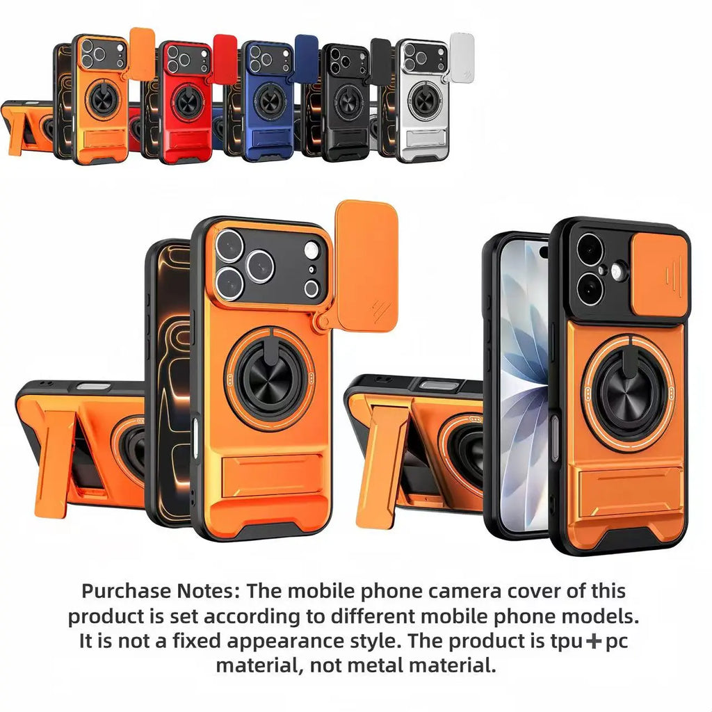Mecha Push Window Magnetic Case for iPhone & Samsung S26 – Military Grade Shockproof Cover