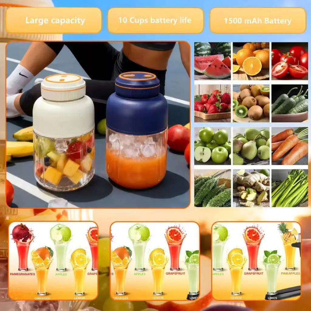 USB Rechargeable Portable Blender: Multifunctional Summer Smoothie Maker