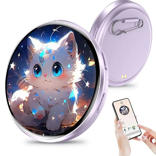 PixelPaw™ Smart Digital Display Badge With Custom GIF & Photos
