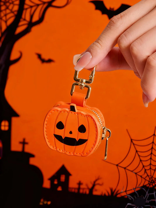 Cute Mini Bag Charms, Bag Accessories, Purse Charms for Handbags, Pumpkin Shaped Coin Purse Bag Ornament Set, Fun & Unique Novelty Pendant, Creative Funny Gift, Spooky Halloween Present, Ideal Gift, Portable for Daily Use & Travel