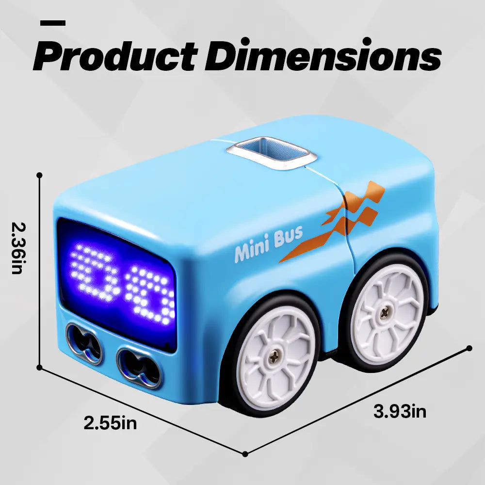 TITAIN GINDO RC Magic Mini Bus Toy – Remote Control Vehicle with Auto Expressions & 4 Play Modes