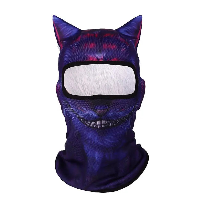 3D Cat Ear Balaclava, Breathable Polyester Shiesty Ski Mask for Men & Women, Whimsical Party Accessory for Festivals, Raves & Halloween, Cool Mask, Ski Masks