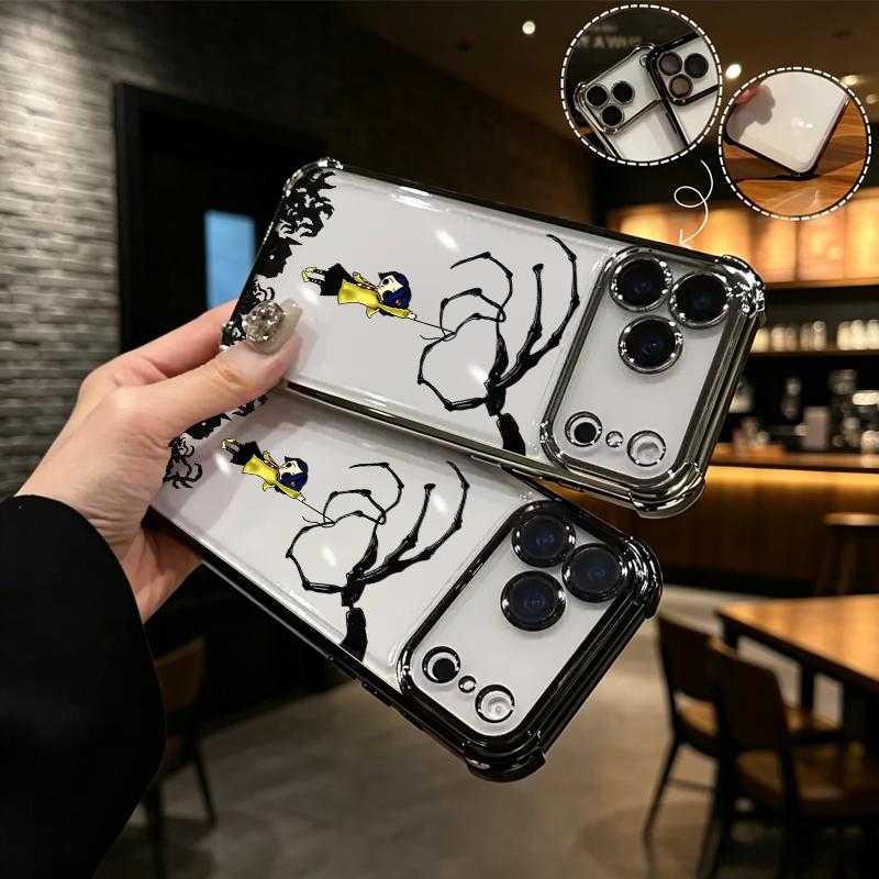 Dark Fairy Tale Coraline String Puppet Air Cushion Clear Case for iPhone 17 Pro Max