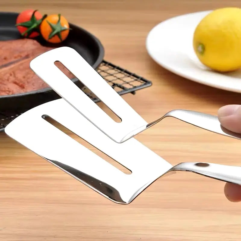 Stainless Steel Steak Tongs – Multi-Purpose BBQ Meat Clip & Kitchen Serving Tool